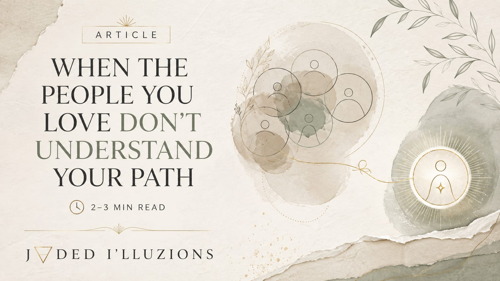 When the People You Love Don’t Understand Your Path