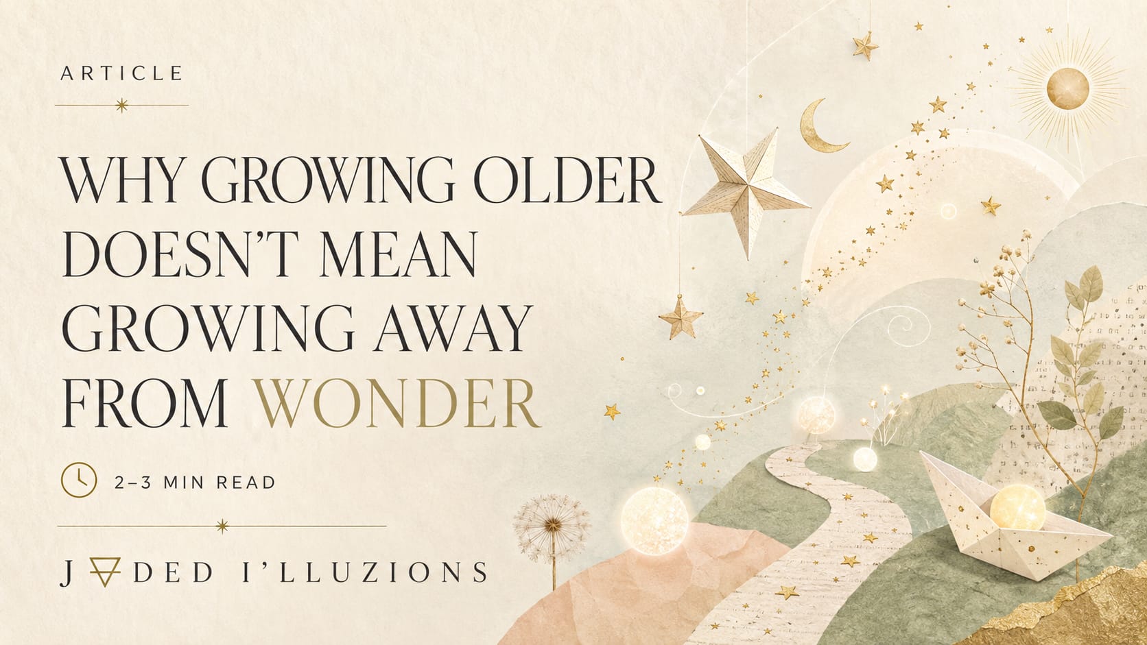 Why Growing Older Doesn’t Mean Growing Away From Wonder